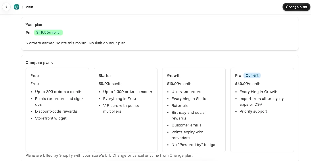 The Plan page.